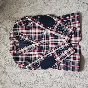 Ladies Tommy Hilfiger Navy/Red Plaid Blazer - sz 12